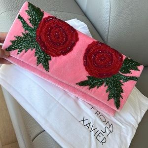NEW Hand beaded Velvet Crossbody/Clutch